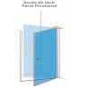 Paroi de douche DOMINO pivotant 100cm
