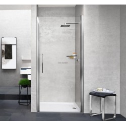 Paroi de douche Young 2 1b 87 extensible 87-91cm verre trempe transparent silver réf Y21B871B