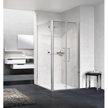Paroi de douche Young 2 2b 77 extensible 77-81cm verre trempe transparent silver réf Y22B771B