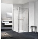 Paroi de douche Young 2 2b 87 extensible 87-91cm verre trempe transparent silver réf Y22B871B