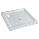 Receveur Bastia céramique 70 x 70 extra-plat à poser pour bonde siphoïde de 90 Réf. 00720200000001