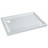 Receveur Bastia céramique 90 x 70 extra-plat à poser avec traitement du fond de cuves pour bonde siphoïde de 90 Réf. 00725200