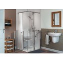 Porte pivotante pliante Larenco en angle 1200 mm H 900 mm Réf. 26739