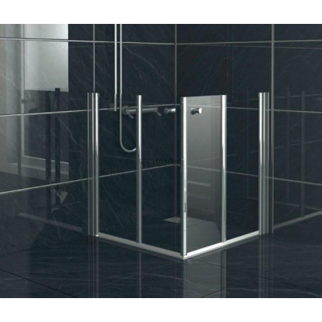 Porte pivotante pliante Larenco en niche 1200mm H900mm réf 26795