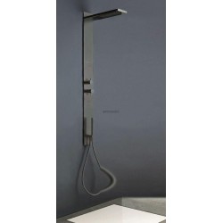 Colonne de douche COAX coaxiale à encastrer avec douche de tête douchette et jets latéraux anticalcaire totalement en métal f