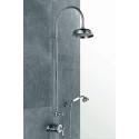 Combiné douche thermostatique ASCOTT à cadran, douche sur colonne + pomme diamètre 220 mm, chromé réf. 65745CH