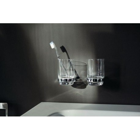 Garniture de toilette MOL L, chromé et blanc réf. 12769010100