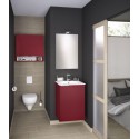 Plan vasque Kub moulé Profondeur 40 Largeur 50 blanc brillant réf. AHSY01