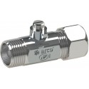 Vanne à sphère mâle + bicône 12X17 diamètre 12mm Réf.02237