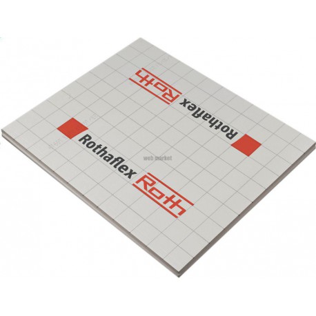Dalle plane en pur Rothaflex épaisseur 52 mm REgal2,40 m 2 k/W SEgal1,20 m 2 Réf 1409010333