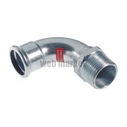 Coude 90° Z7092F VSH Press à sertir et à visser filetage mâle D22-20X27 réf 6202011
