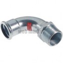 Coude 90° Z7092F VSH Press à sertir et à visser filetage mâle D42-40X49 réf 6202042