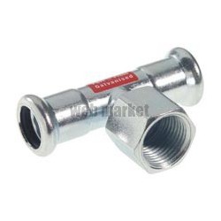 Té mixte Z7130G VSH Press à sertir et à visser filetage femelle D76,1-20X27-76,1 réf 6206508