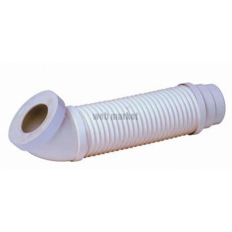 Pipe souple de WC coudée 500 diamètre 100 / 93 mm réf. 1CEAFLEX