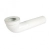 Pipe longue pour WC Ø 85/107 mm - CTW5540 - PVC blanc - raccord Ø 93 mm - L. 400 mm