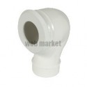 Pipe à sortie verticale pour WC Ø 95/116 mm - CWP33 - PVC blanc - raccord Ø 100 mm