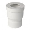 Raccord femelle pour WC sortie droite Ø 85/107 mm - QWF33 - PVC blanc - raccord Ø 100 mm