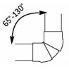 Angle apparent réglable pour goulotte 60x45mm 0622PR
