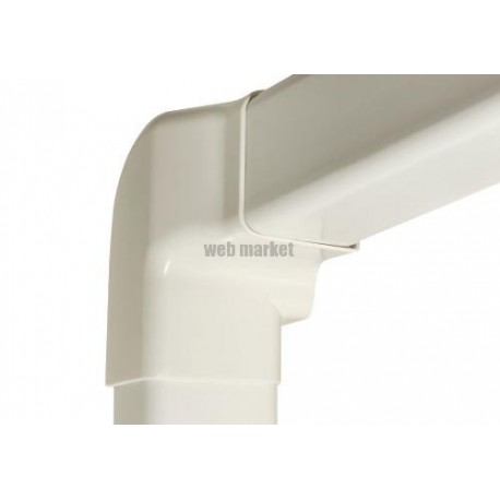 Angle vertical gauche pour goulotte 60x45mm 0614VS