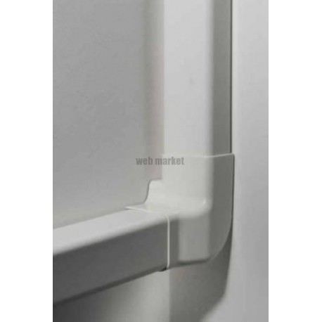 Angle vertical gauche pour goulotte 80x60mm 0814VS