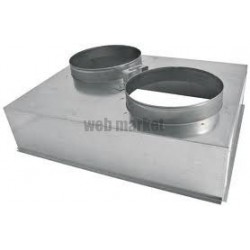 Plénum métal pour grille 625/400 AGI177 Réf 94921