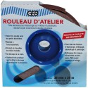 Rouleau d atelier toile abrasive grain 80 en rouleau de 38mmx25m en boîte dévidoir réf. 836002
