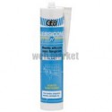 Mastic silicone acétique GEBSICONE W mastic 100% silicone d étanchéité cartouche 310ml blanc réf 893150