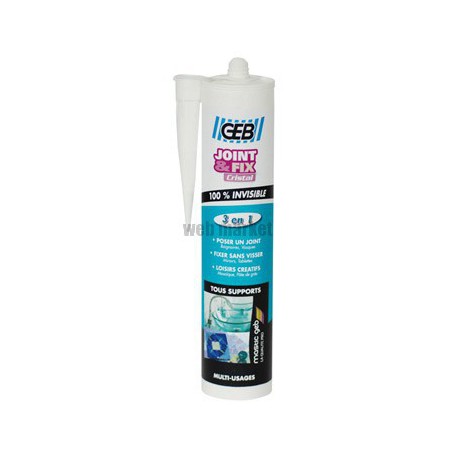 Mastic MS JOINT & FIX blanc cartouche de 280ml blanc réf 590505
