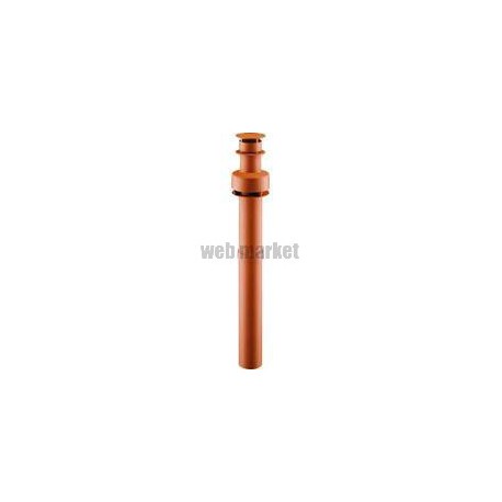Terminal vertical DUALIS GASALU G.A Aluminium diamètre : 80 / 125 Gaz Brique STV 80 G.A réf. 17080550
