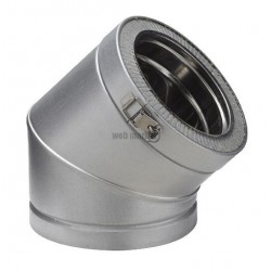 Coude 45° THERMINOX ZI, diamètre 130 mm, Spécial Gaz EC 45 130 ZI / réf. 23130021