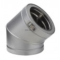 Coude 45° THERMINOX ZI, diamètre 130 mm, Spécial Gaz EC 45 130 ZI / réf. 23130021