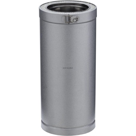 Elément droit THERMINOX ZI, diamètre 130 mm, Lg: 45 cm ED 450 130 ZI / réf. 23130004