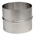 Raccord en aluminium pour gaine accordéon diamètre intérieur 100mm 454100