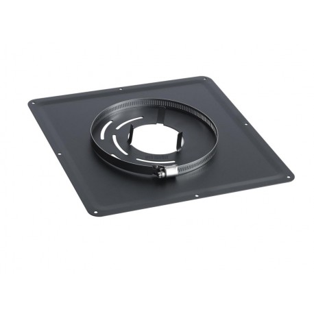 Plaque de propreté 300 x 300 pour poële diamètre 80 mm noir réf. 126080