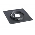 Plaque de propreté 300 x 300 pour poële diamètre 80 mm noir réf. 126080