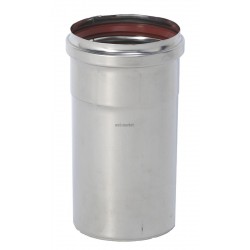 Tuyau Inox 316 - 4 / 10 - 1000 mm diamètre 80 + joint à lèvres pour chaudières condensation réf. 801080