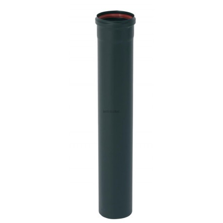 Tuyau émail noir mat de 500 mm diamètre 125 réf. 344504