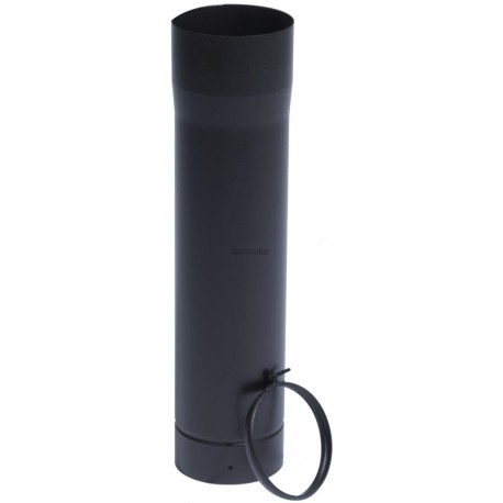 Tuyau rigide. télescopique avec bague de réglage Email Mat Acier émaillé diamètre : 153 Lg : 500 mm Bois / Fioul / Gaz réf. 3