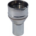 Système ten pression inox rigide reduction inox316 d 125 femelle x d 80 mâle + joint à lèvres réf. 812580