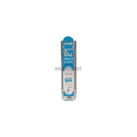 Gaine accordéon   Spécial Gaz   + raccord alu longueur 0,45 m à 1,50 m diamètre 111 / 116 réf. 015111