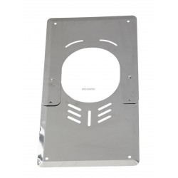 Plaque de finition basse inox ventilée N1 de 125 à 155 de diamètre réf. 090101