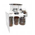 Kit de raccordement pour système en pression TEN PRESSION KIT B22p/B23p Inox diamètre : 80 réf. 057822