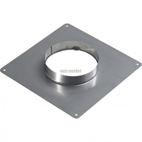 Virole alu gaz 16 cm diamètre 125 raccord mural réf. 916125