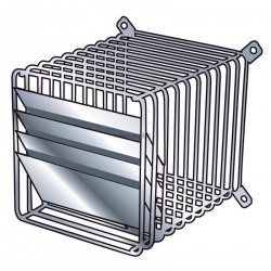Déflecteur avec grille de protection pour ventouse horizontale réf. 200201