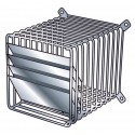 Déflecteur avec grille de protection pour ventouse horizontale réf. 200201