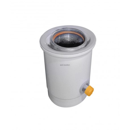 Récupérateur de condensat en aluminium et PVC diamètre 80 / 125 réf. 224108