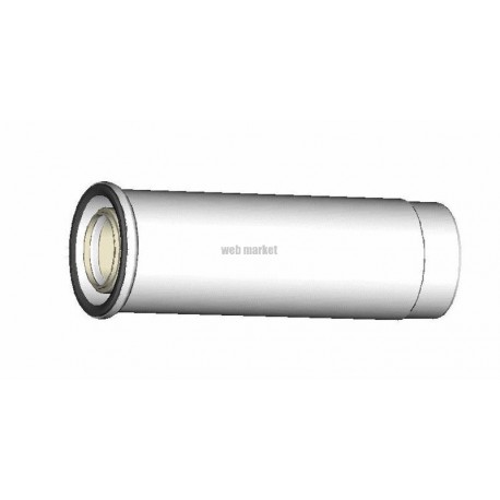 Conduit circulaire coulissant Rolux Condensation Rénolux diamètre 60 / 100 - 60 Gaz / Fioul réf. 227305