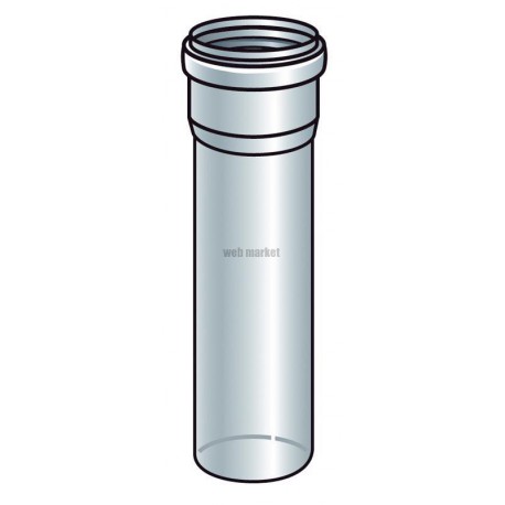 Conduit Chemilux Condensation B22 - B23 PPTL diamètre 80 longueur 1000 mm Fioul / Gaz réf. 222952