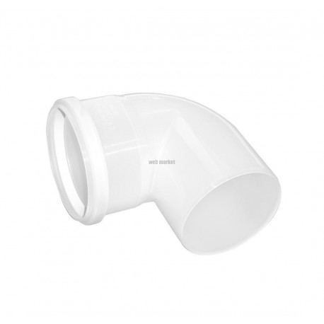 Coude 87° Chemilux Condensation B22 - B23 PPTL diamètre 80 Fioul / Gaz Blanc réf. 222955