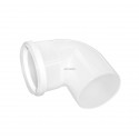 Coude 87° Chemilux Condensation B22 - B23 PPTL diamètre 80 Fioul / Gaz Blanc réf. 222955